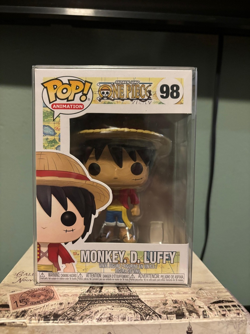 Funko Monkey D. Luffy Pop! Figure - Red Jacket, Yellow Sash, Blue Shorts